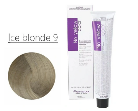 Fanola No Yellow Ice Blonde 9 Lodowy Bardzo Jasny Blond 100 Ml