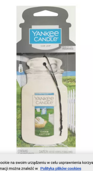 Yankee Candle Car Jar Single Clean Cotton