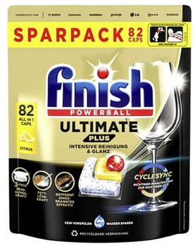Finish Powerball Ultimate Plus Fresh Regular Kapsułki Do Zmywarki 82 szt