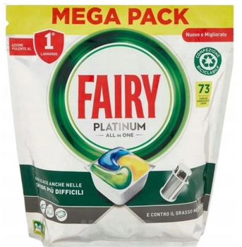 Fairy Platinum All In One Kapsułki do zmywarki Lemon 73 szt