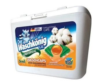 Waschkonig Kapsułki do prania Universal 5in1 Pomarańcza 35 szt