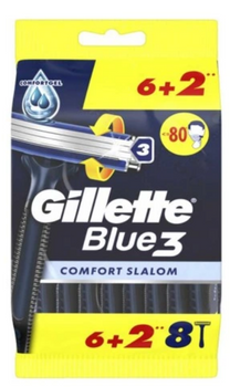 Gillette Blue 3 Comfort Slalom Maszynka jednorazowa do golenia  6+2