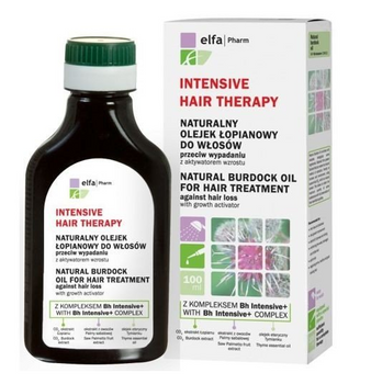 Elfa Pharm - Intensive Hair Therapy - Naturalny Olejek Łopianowy do włosów z kompleksem Bh Intensive  100 ml