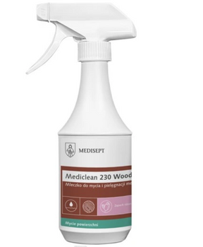 Mediclean 230 Wood Mleczko do czyszczenia i pielęgnacji powierzchni drewnianych 500 ml Medisept