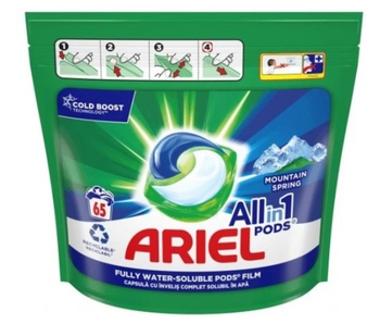 ARIEL All-in-1 Mountain  Spring Kapsułki do prania 65 szt
