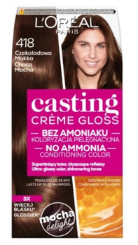 L'Oreal Paris Casting Creme Gloss Farba do włosów 418 Czekoladowa Mokka