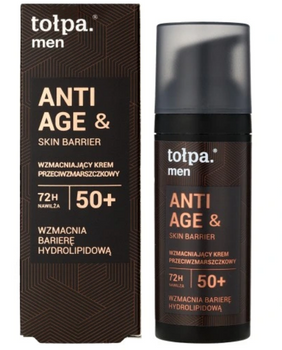 Tołpa Men Anti Age&Skin Barrier Nawilżający Krem przeciwzmarszczkowy 50+  50 ml