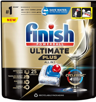 Finish  Ultimate Orginal All-in-1 Kapsułki do zmywarki 25 szt