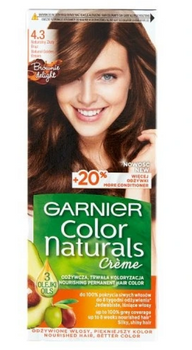 Garnier Color Naturals Creme Farba do włosów 4.3 Złoty Brąz 60 ml