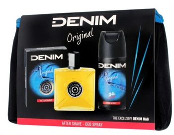 Denim Original Zestaw prezentowy  dla mężczyzn Woda po goleniu + Dezodorant + Kosmetyczka