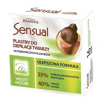 Joanna Sensual Plastry do depilacji twarzy Włosy Mocne 16 szt