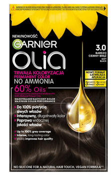 Garnier Olia Farba do włosów 3.0 Bardzo Ciemny Brąz