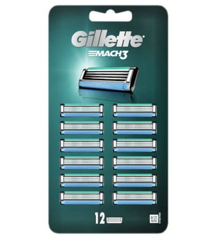 Gillette Mach3 wkłady do maszynki 12 szt.