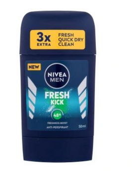 Nivea Men Fresh Kick  ntyperspirant w sztyfcie dla mężczyzn 50 ml