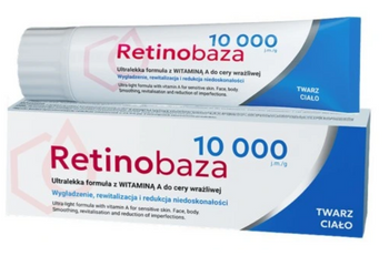 Retinobaza 10000 Ultralekki Krem Wygładzający Witamina A Cera Wrażliwa 30 g
