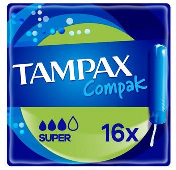 Tampax Compak Super z aplikatorem 16 szt.
