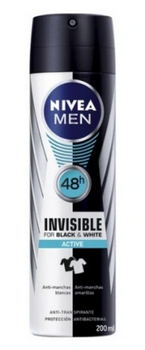 Nivea Men Black & White Active Dezodorant w Sprayu 200 ml