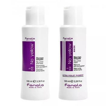 Fanola No Yellow Szampon 100ml+Maska 100ml