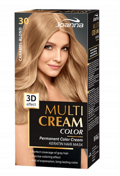 Joanna Multi Cream Color Farba do włosów Karmelowy Blond 30