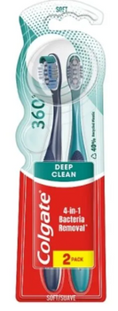 Colgate 360° Whole Mouth Clean Szczoteczki Do Zębów Medium 2 szt