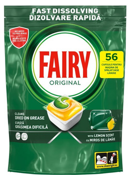 Fairy Original Lemon Kapsułki do zmywarki 56 szt