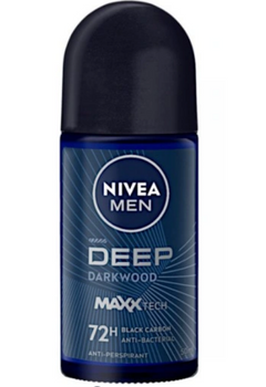 Nivea Antyperspirant Roll-On Men Deep Black Carbon Daark Wood 50 ml