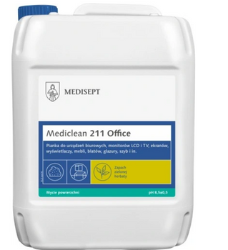Mediclean 211 Office 5L Pianka do mycia urządzeń biurowych, monitorów , mebli  Medisept