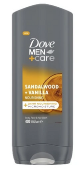 Dove Men+ Care Sandalwood + Vanilla Żel pod Prysznic 400 ml