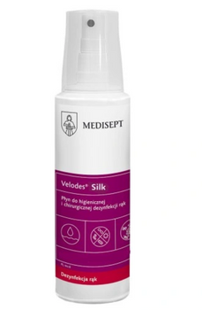 Velodes Silk 250 ml Płyn do higienicznej i chirurgicznej dezynfekcji rąk Medisept