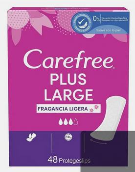 Carefree Wkładki  Plus Large Protector Fragancia Ligera 48  szt