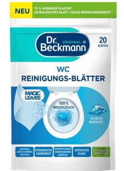 Dr.Beckmann Magiczne Chusteczki do czyszczenia WC Ocean Breeze 20 sz
