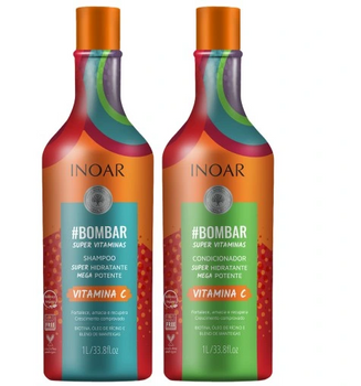 Inoar DUO Bombar Szampon 1000 ml + Odżywka 1000 ml