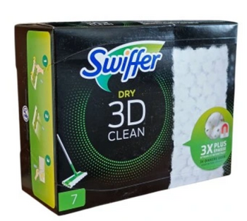 Swiffer Dry 3D Clean 7 szt Zestaw zapasowych wkładów do mopa
