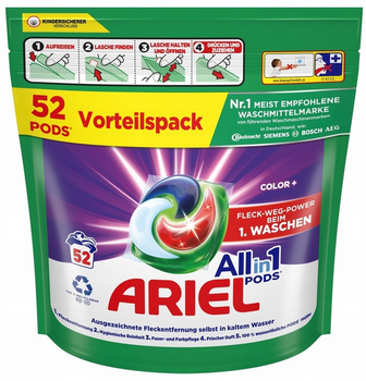 ARIEL Allin1 pods Kapsułki do prania Color 52 szt