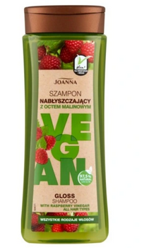 Joanna Vegan Szampon nabłyszczający z Octem Malinowym 300 ml