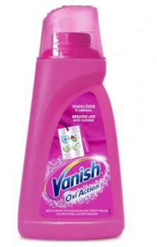 Vanish Oxi Action odplamiacz w płynie do tkanin kolorowych 1.5 L PINK