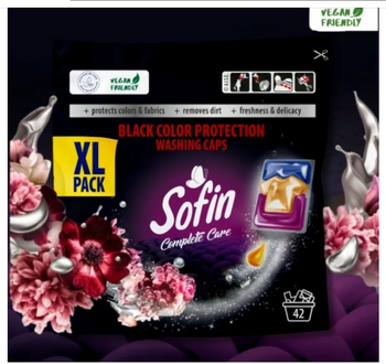 Sofin Kapsułki do Prania Ciemnego Black Ochrona Kolorów XL 42 szt