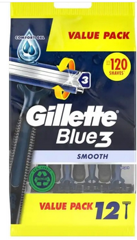 Gillette Blue 3 Smooth  Maszynka jednorazowa do golenia 12 szt