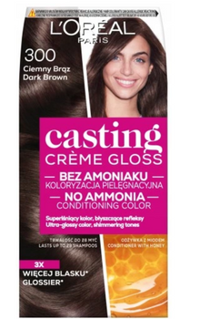 L'Oreal Paris Casting Creme Gloss Farba do włosów 300 Ciemny Brąz