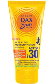 Dax Sun  Ochronny Krem do Twarzy Ultralekki SPF30 Active+ 50 ml
