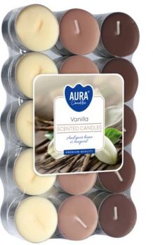 Bispol Podgrzewacze zapachowe typu "Tealight" 30 szt   Wanilia