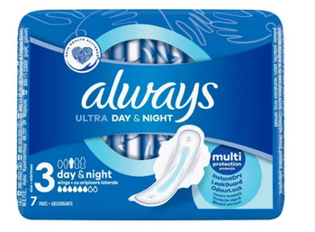Always Ultra Day & Night podpaski ze skrzydełkami 7 szt