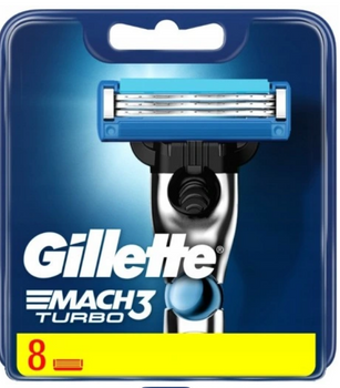 Gillette Mach3 TURBO Wkłady do maszynek 8 szt