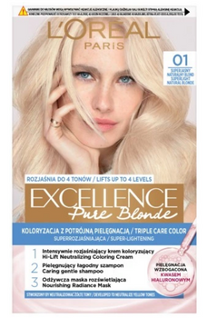 L'Oreal Paris Excellence Pure Blonde Creme Farba do włosów 01 Ultra Jasny Popielaty Blond