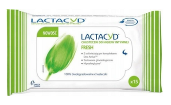 Lactacyd Fresh Chusteczki do higieny intymnej 15 szt