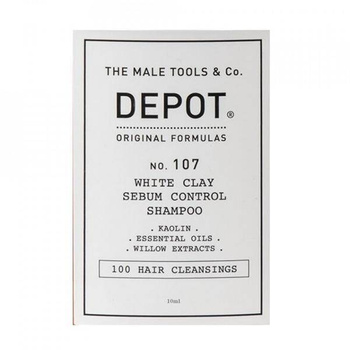 Depot NO.107 WhiteClay SebumControl Szampon do włosów przetłuszczających się 10 ml
