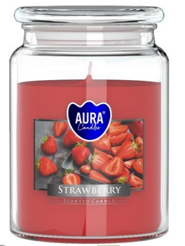 Bispol Świeca Zapachowa w Szkle 500 g Truskawka