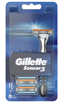 Gillette Sensor3 Maszynka Do Golenia z Wkładami 6 szt