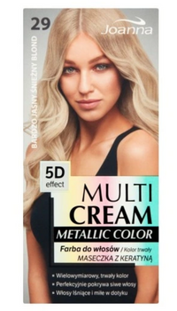 Joanna Multi Cream Color Metallic Farba do włosów Bardzo Jasny Śnieżny Blond 29