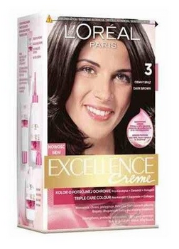 L'Oreal Paris Excellence Creme Farba do włosów 3 Ciemny Brąz